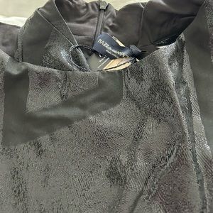 PIAZZA SEMPIONE. Size 38 black with shimmer cocktail dress. NWT